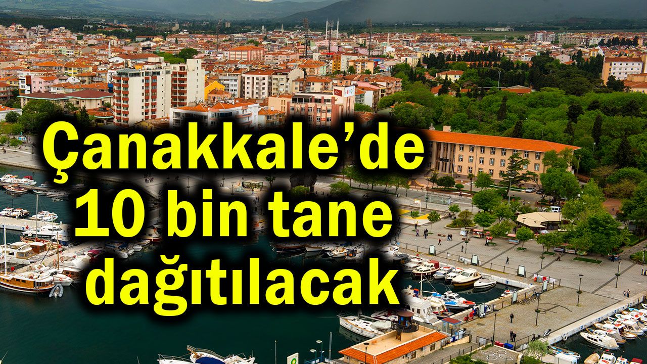 Çanakkale’de 10 bin tane dağıtılacak