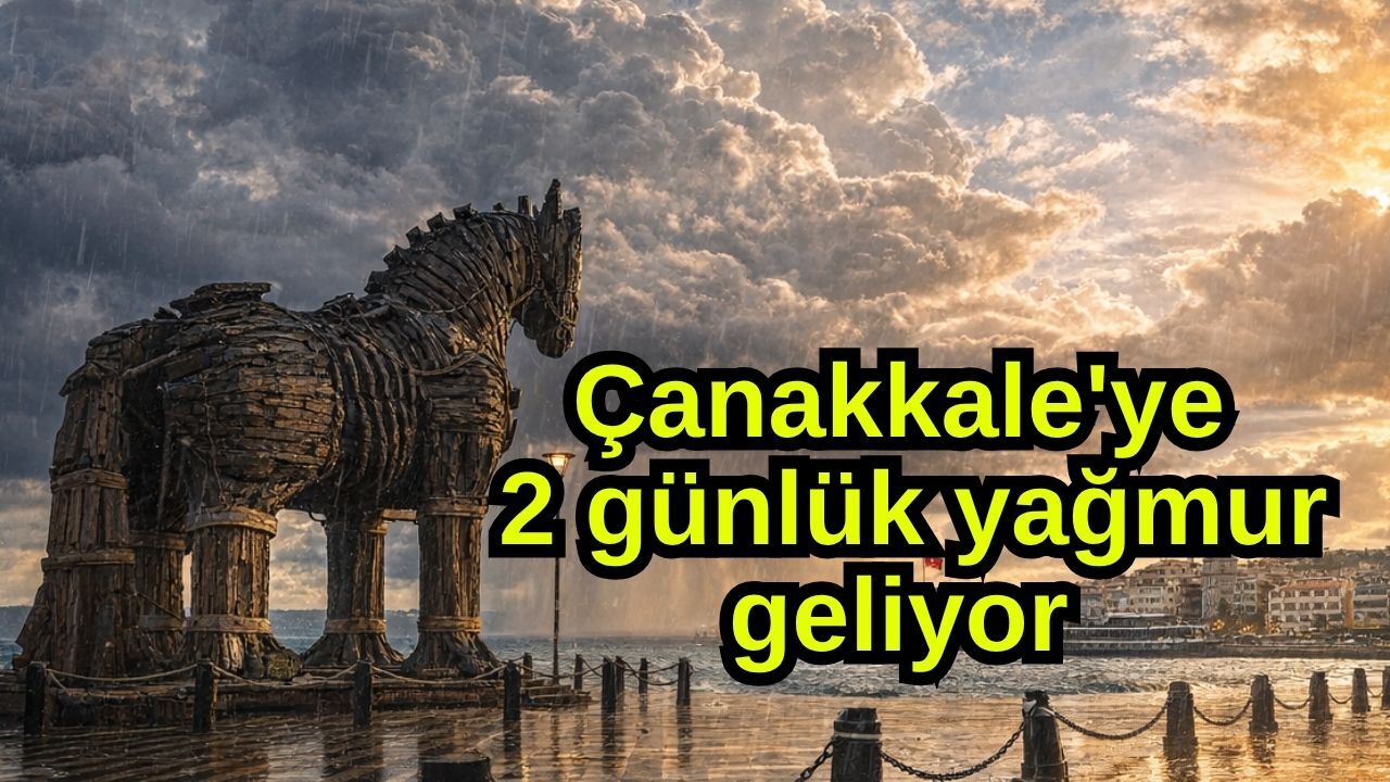 Çanakkale'ye 2 günlük yağmur geliyor
