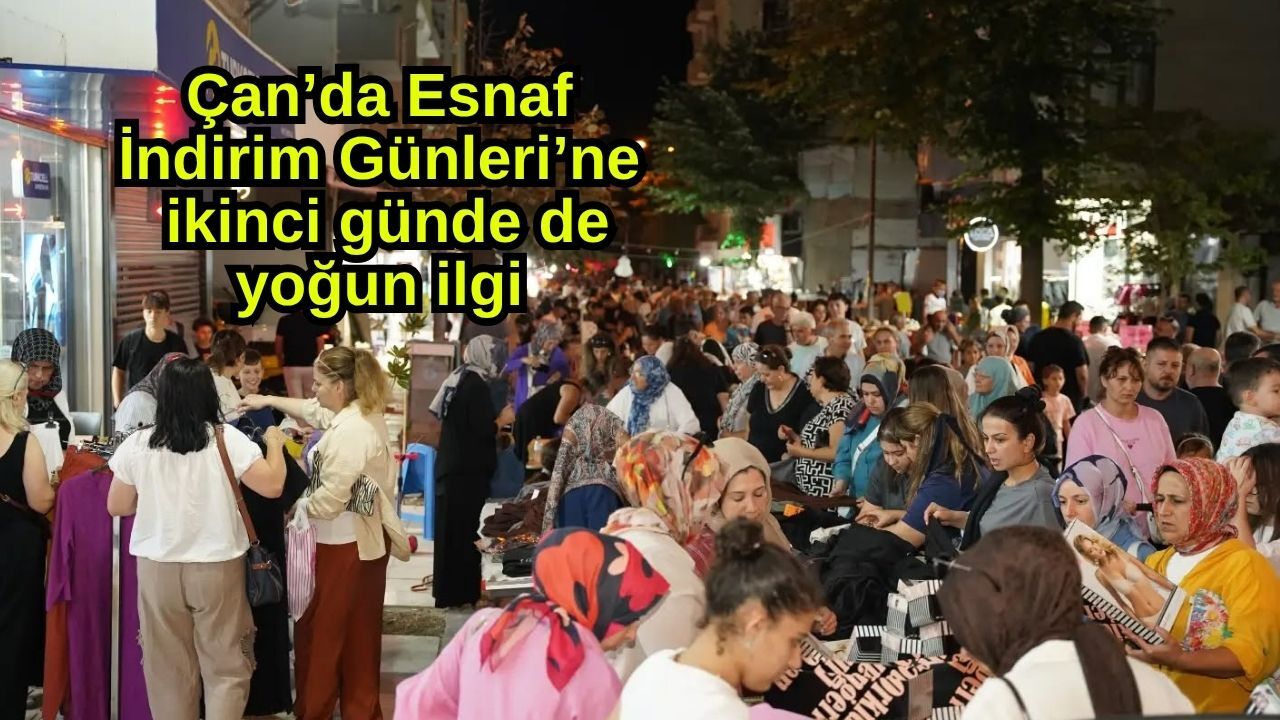 Çan’da Esnaf İndirim Günleri’ne ikinci günde de yoğun ilgi
