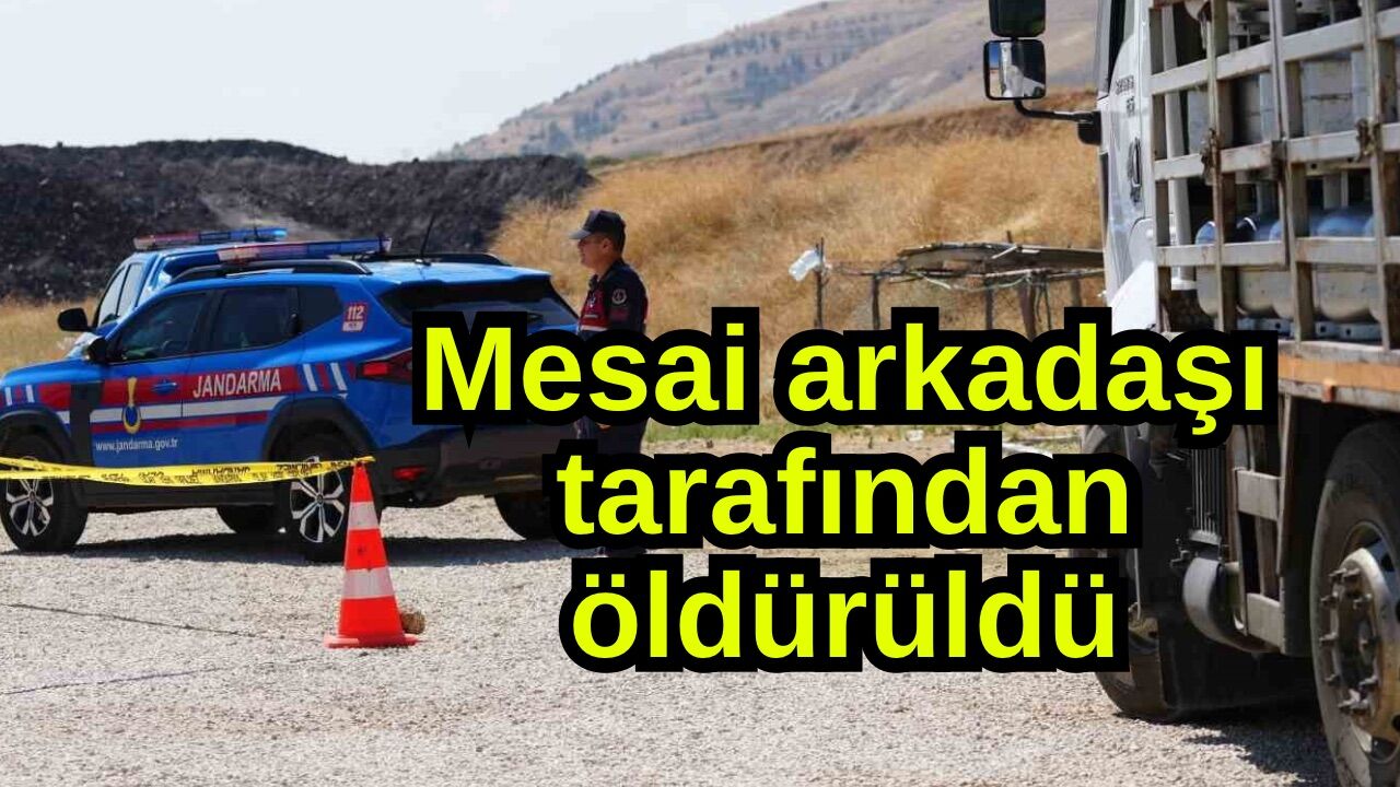 Mesai arkadaşı tarafından öldürüldü