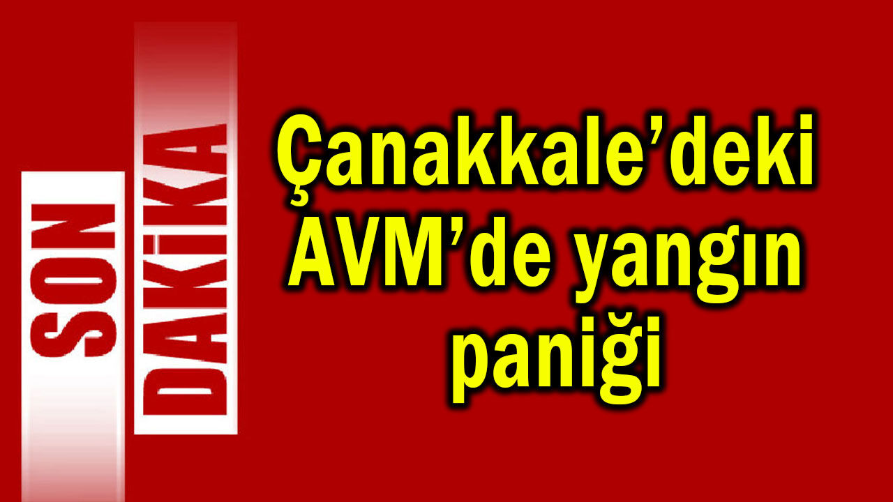 Çanakkale’deki AVM’de yangın paniği