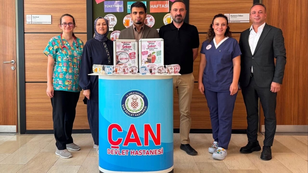 Çan Devlet Hastanesi'nden şeker farkındalığı
