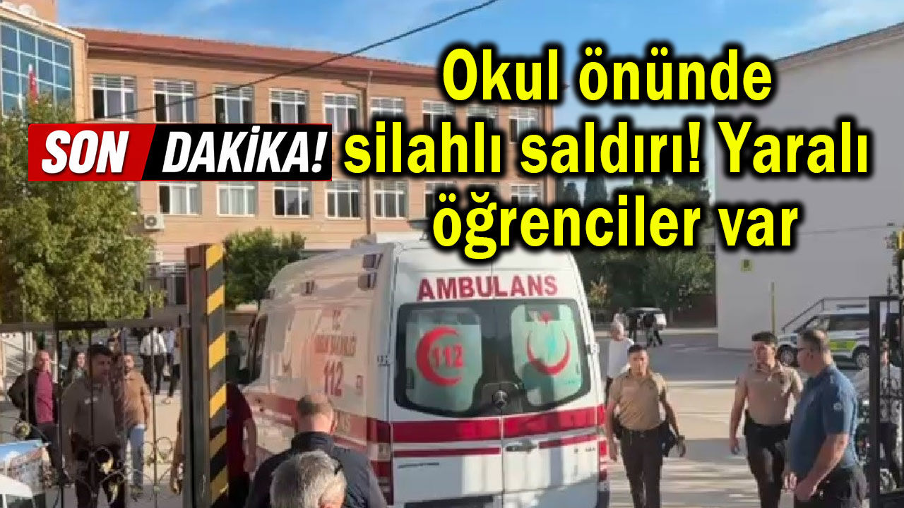 Okul önünde silahlı saldırı (Video)