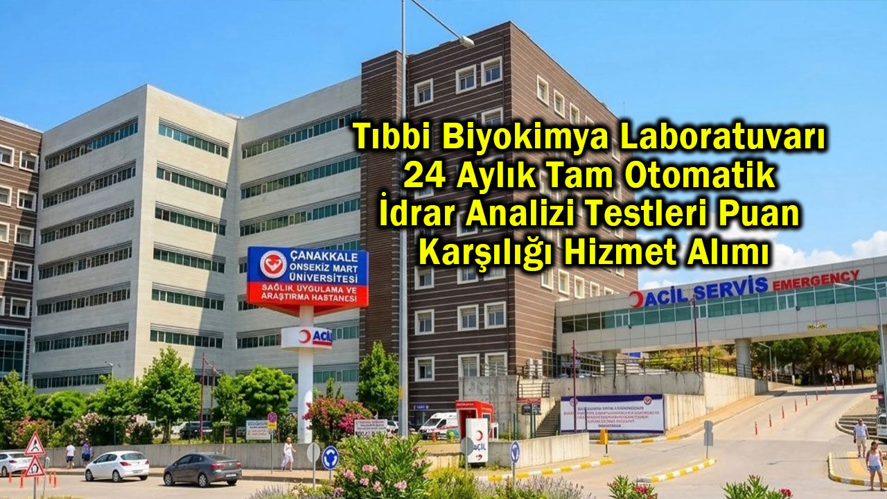 İdrar analizi testi hizmeti alınacak