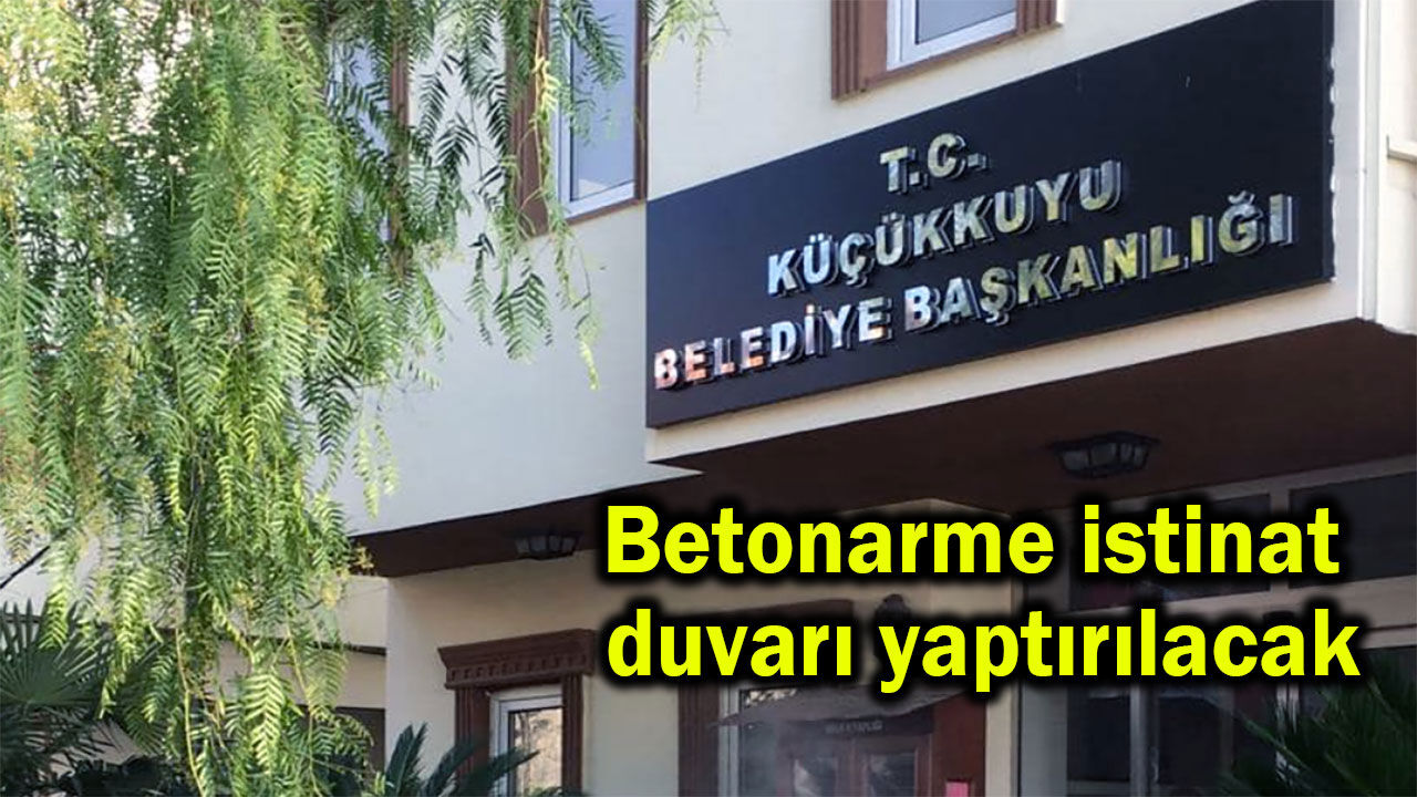 Betonarme istinat duvarı yaptırılacak