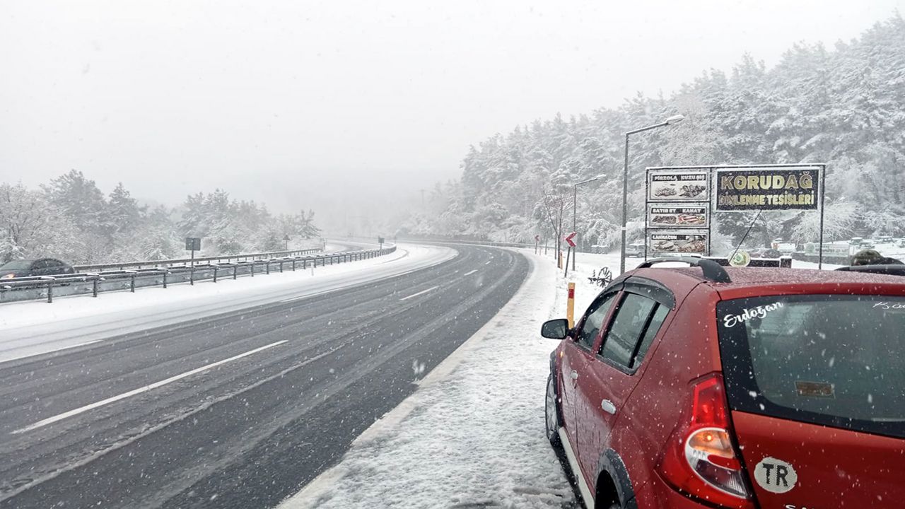 Korudağ beyaza büründü