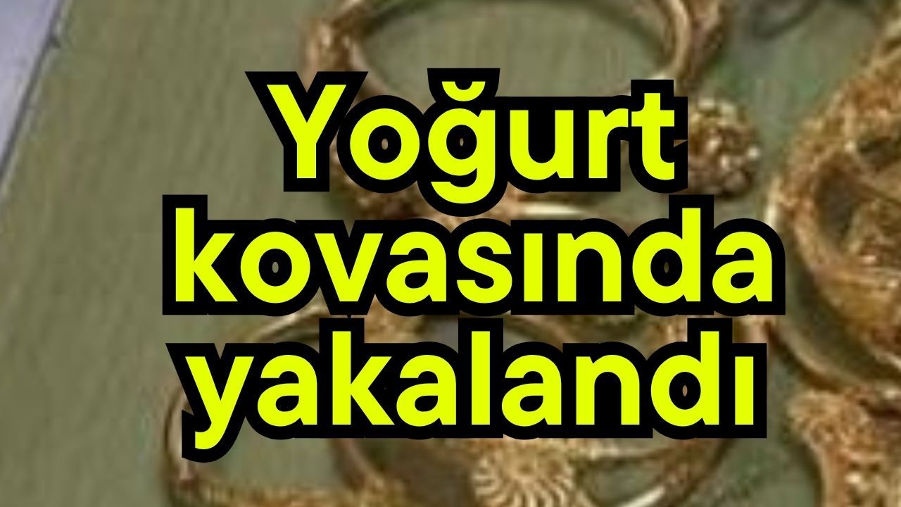 Yoğurt kovasında yakalandı