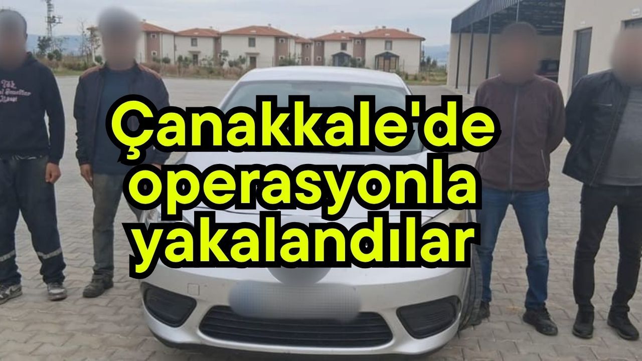 Çanakkale'de operasyonla yakalandılar