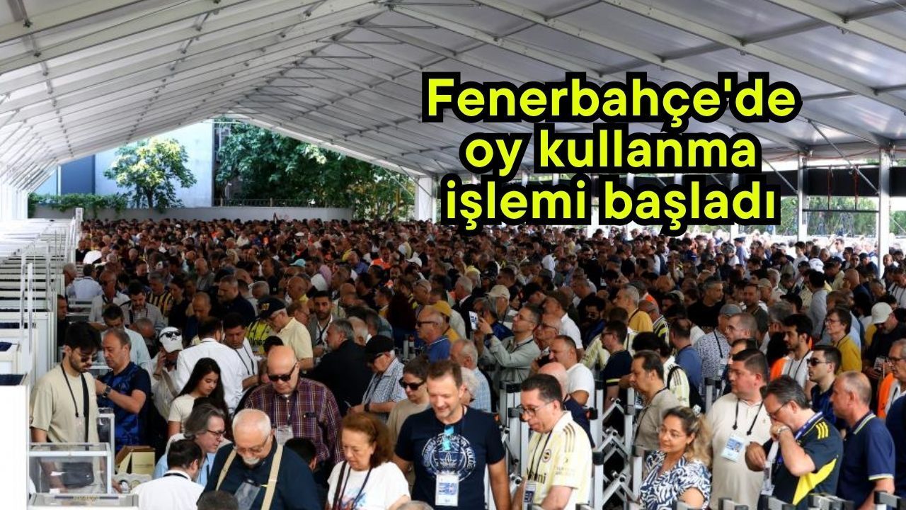 Fenerbahçe'de oy kullanma işlemi başladı (Video)
