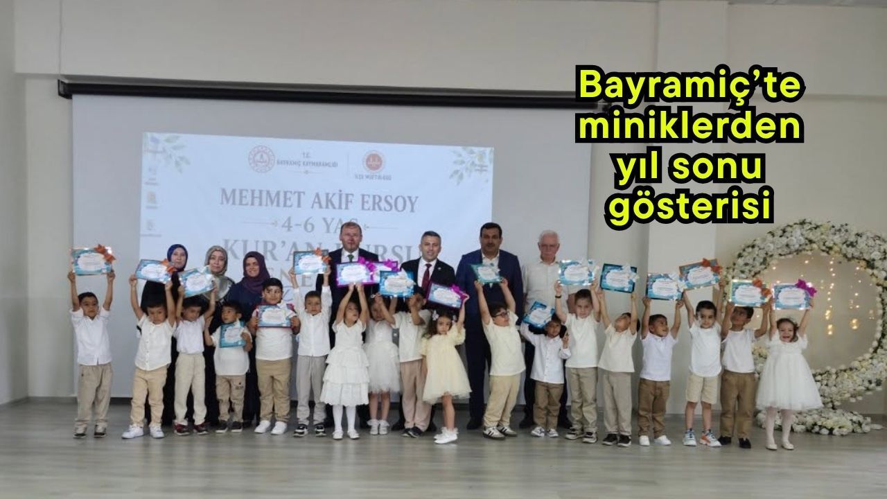 Bayramiç’te miniklerden yıl sonu gösterisi