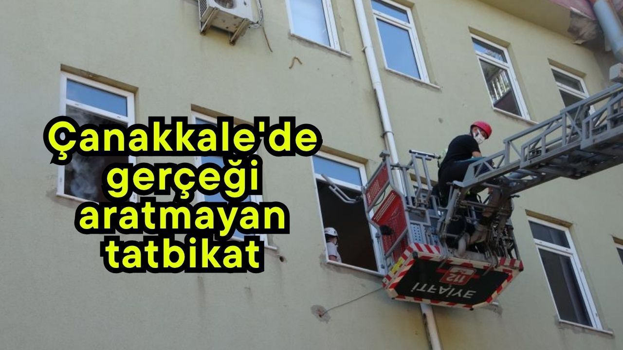 Çanakkale'de gerçeği aratmayan tatbikat