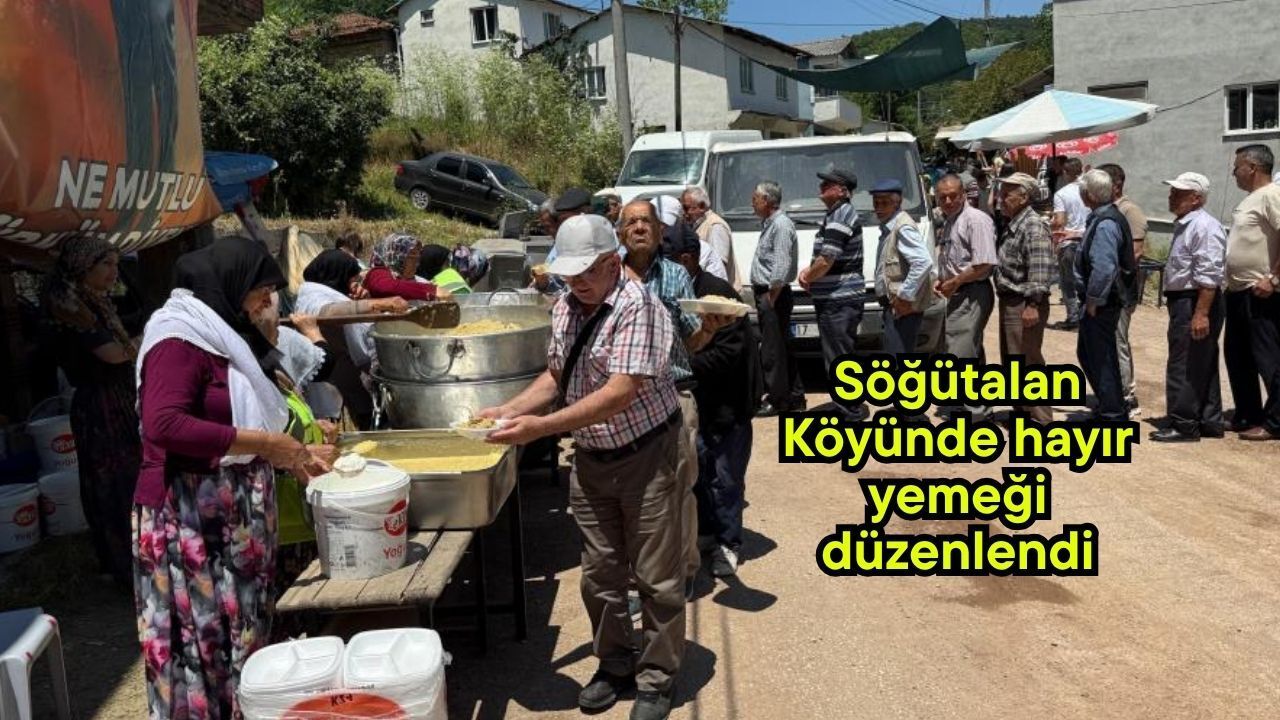 Söğütalan Köyünde hayır yemeği düzenlendi