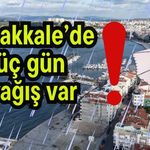 Çanakkale’de üç gün yağış var!