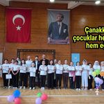 Çanakkale’de çocuklar hem öğrendi hem eğlendi