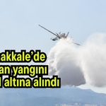 Çanakkale’de orman yangını kontrol altına alındı
