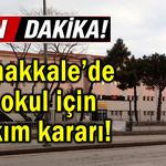 Çanakkale’de 4 okul için yıkım kararı!