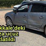 Çanakkale'deki kaza ucuz atlatıldı (Video)