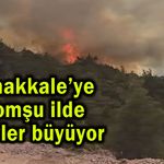 Çanakkale’ye komşu ilde alevler büyüyor (Video)