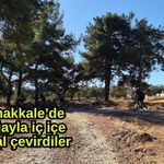 Çanakkale’de doğayla iç içe pedal çevirdiler