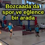 Bozcaada’da spor ve eğlence bir arada