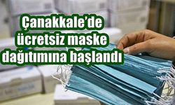 Çanakkale’de ücretsiz maske dağıtımına başlandı