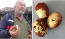 Maydanozla beslediği tavuk, maydanoz desenli yumurta yumurtladı (VİDEO)
