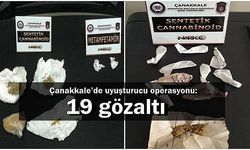 Çanakkale’de uyuşturucu operasyonu: 19 gözaltı