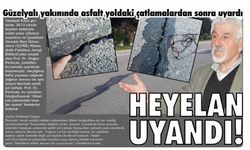 Güzelyalı yakınındaki heyelan uyandı!