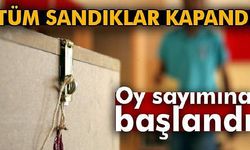 Sandıklar kapandı! Oy sayma işlemi başladı..