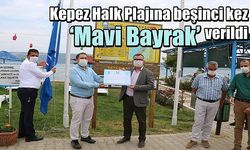 Kepez Halk Plajına beşinci kez ‘Mavi Bayrak’ verildi