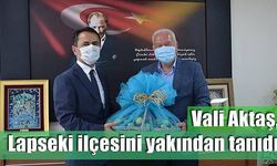 Vali Aktaş, Lapseki ilçesini yakından tanıdı