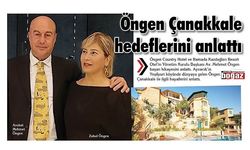 Öngen Çanakkale hedeflerini anlattı (VİDEO)