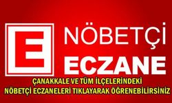 Çanakkale Nöbetçi Eczaneler 3 Kasım Cuma
