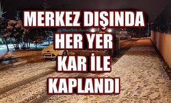 Her yer karla kaplandı merkezde yok!