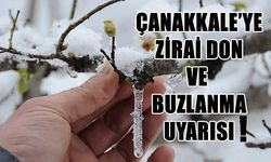 Zirai Don ve Buzlanma Riskine Dikkat!