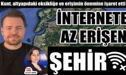  Kunt, altyapıdaki eksikliğe ve erişimin önemine işaret etti; İNTERNETE AZ ERİŞEN ŞEHİR! 