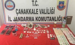 Çanakkale'de yol kontrolünde satışa hazır uyuşturucu ve kaçak içki yakalandı
