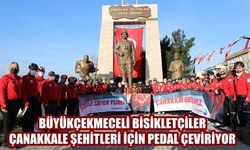 Büyükçekmeceli bisikletçiler Çanakkale şehitleri için pedal çeviriyor (VİDEO)