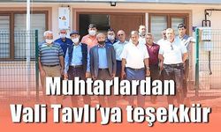 Muhtarlardan Vali Tavlı’ya teşekkür