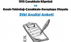 1915 Çanakkale Köprüsü için etki anketi yapılıyor