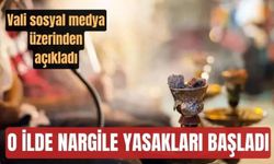 O ilde Nargile Yasakları Başladı