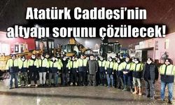 Atatürk Caddesi’nin altyapı sorunu çözülecek!