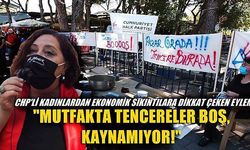 CHP’li kadınlardan ekonomik sıkıntılara dikkat çeken eylem: “Mutfakta tencereler boş, kaynamıyor” (VİDEO)