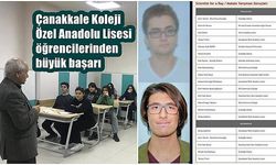 Çanakkale Koleji Özel Anadolu Lisesi öğrencilerinden büyük başarı