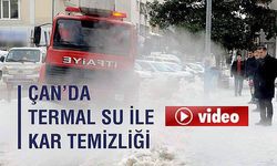 Karla mücadelede termal su (VİDEO)