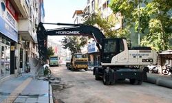 Biga'da İstiklal Caddesi trafiğe açıldı