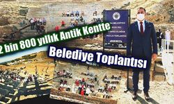 Biga Belediye Meclisi, 2 bin 800 yıllık Parion Antik Kenti'nde toplandı