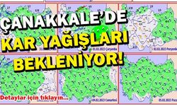 Çanakkale’de kar yağışları bekleniyor!