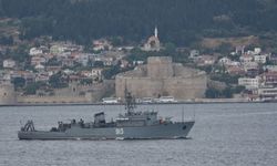 Rus mayın tarama gemisi, Çanakkale Boğazı'ndan geçti
