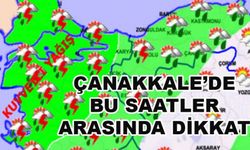 Meteoroloji Çanakkale için saat verdi